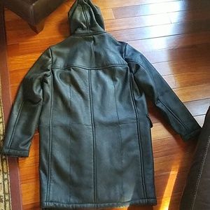 NWT Theory Shearling leather coat